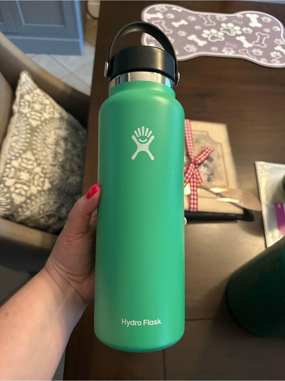 Hydro Flask Mint Green Insulated Water Bottle